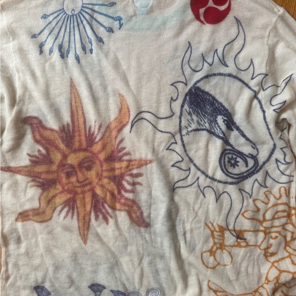 Autumn Cashmere Multicolor Graphic Crew Neck Sweater - Picture 9 of 12